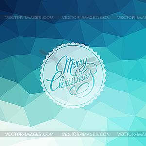 Merry Christmas Lettering. Retro design - vector image