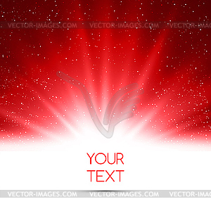 Abstract magic red light background - vector clip art
