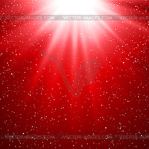 Abstract magic red light background - vector clipart