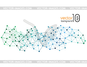 Abstract Molecule And Communication Background - vector clip art