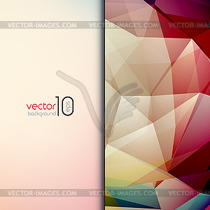 Abstract geometric polygonal shiny background - vector clipart