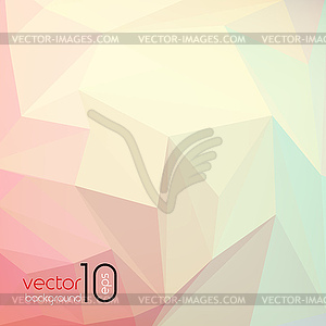 Abstract geometric polygonal shiny background - vector image