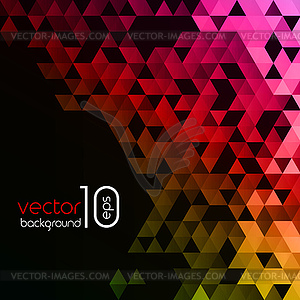Abstract polygonal triangles poster - vector image
