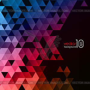 Abstract polygonal triangles poster - vector image