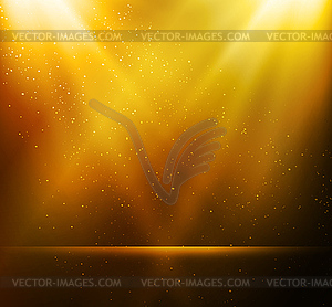 Abstract magic gold light background - stock vector clipart