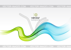 Abstract colorful transparent wave background - vector image