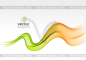 Abstract colorful transparent wave background - royalty-free vector image