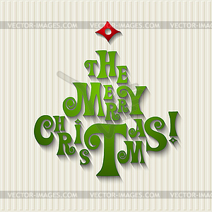 Merry Christmas card - vector image