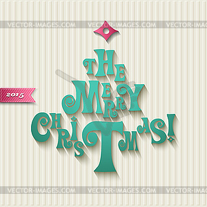 Merry Christmas card - vector EPS clipart