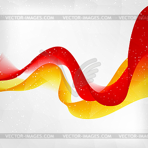 Abstract orange wave background - vector image