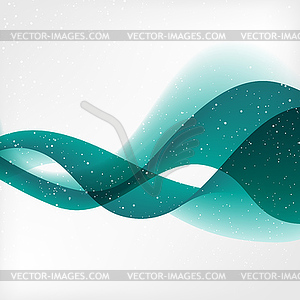 Abstract transparent wave background - vector clip art