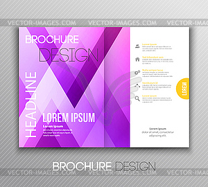 Абстрактный дизайн шаблона брошюры с геометрическим - векторная графика