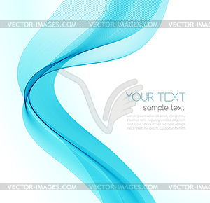 Abstract transparent wave background - vector image