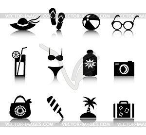 Set holiday icons - vector clipart