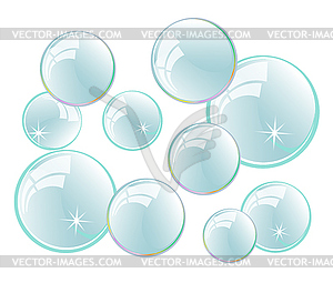 Soap bubbles - vector clipart