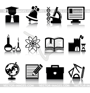 Education icons - vector image