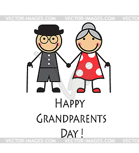 Happy grandparents day - vector image