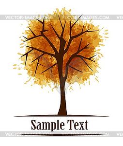Autumn tree - vector image