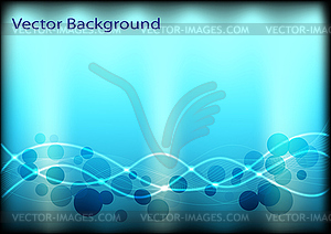 Abstract background with circles and lines - vector clipart
