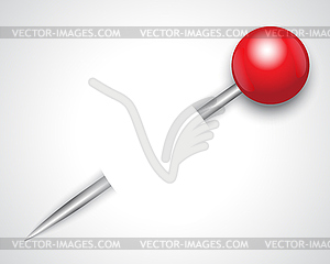Brilliant safety pin - vector image