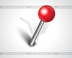 Brilliant safety pin - vector clipart