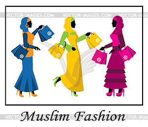 Muslim fashion - vector image