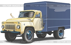 Retro lorry - vector image