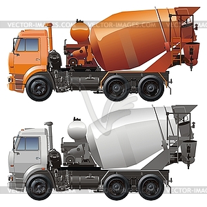 Cement truck - vector image