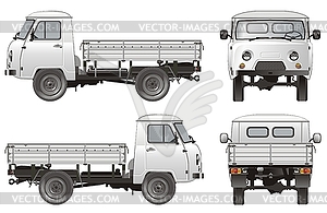 Delivery / cargo truck - vector clip art