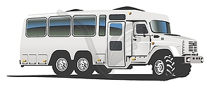 All terrain bus - vector image