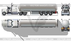 Tanker truck - vector image