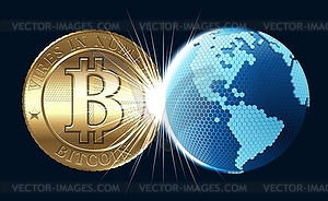 Bitcoin Concept - vector clip art