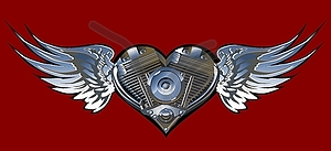 Motorheart - vector clip art