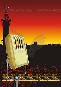 Radio background - vector clip art