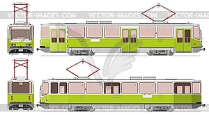 City tram - vector image