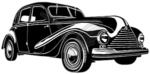 Retro Car - vector clip art