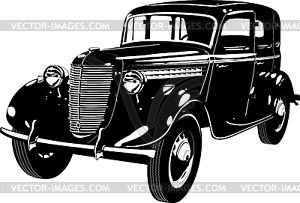 Retro car - vector clipart