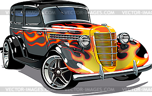 Retro hotrod - vector image