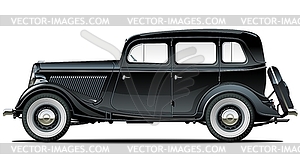 Vintage car - vector clipart