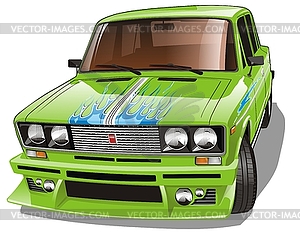 Green Car - vector image