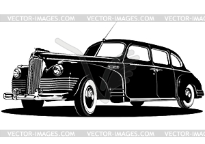 Limousine silhouette - vector clipart