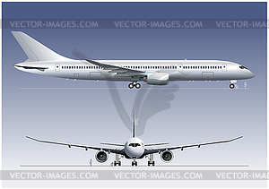 Боинг-787 Dreamliner - стоковый векторный клипарт
