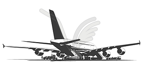 Commercial airliner - vector image