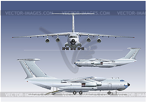 Доставка / грузовой самолет - векторное изображение EPS