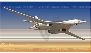 Strategic bomber - royalty-free vector clipart