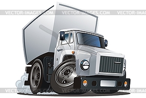 Cartoon delivery / cargo truck - vector clipart