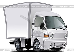 Мультяшный доставки / грузовой автомобиль - векторный клипарт EPS
