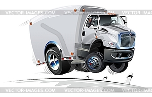 Cartoon delivery / cargo truck - vector image