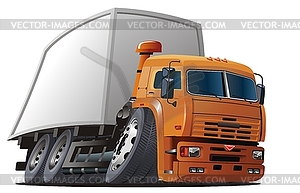 Cartoon delivery / cargo truck - vector image