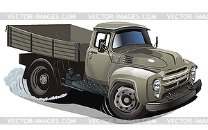 Cartoon delivery / cargo truck - vector image